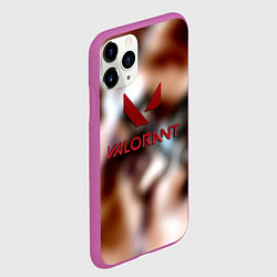 Чехол iPhone 11 Pro матовый Valorant riot games, цвет: 3D-фиолетовый — фото 2