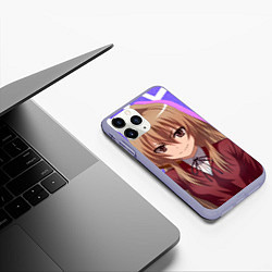 Чехол iPhone 11 Pro матовый Toradora Тайга Aisaka, цвет: 3D-светло-сиреневый — фото 2