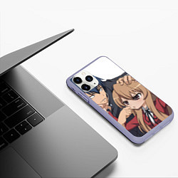 Чехол iPhone 11 Pro матовый Toradora Тайга Рюдзи, цвет: 3D-светло-сиреневый — фото 2