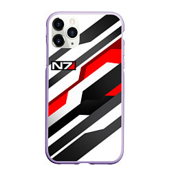 Чехол iPhone 11 Pro матовый Mass effect - white uniform n7