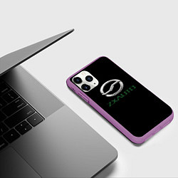 Чехол iPhone 11 Pro матовый Luxgen, цвет: 3D-фиолетовый — фото 2