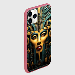 Чехол iPhone 11 Pro матовый Египетские фараоны, цвет: 3D-малиновый — фото 2