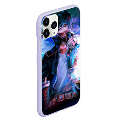 Чехол iPhone 11 Pro матовый Моя геройская академия Тойя Тодороки, цвет: 3D-светло-сиреневый — фото 2