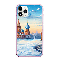 Чехол iPhone 11 Pro матовый Российская зима