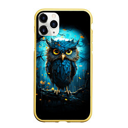 Чехол iPhone 11 Pro матовый Halloween - ночная сова