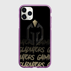 Чехол iPhone 11 Pro матовый Gaimin Gladiators style, цвет: 3D-фиолетовый