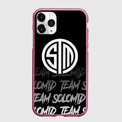 Чехол iPhone 11 Pro матовый TSM style, цвет: 3D-малиновый