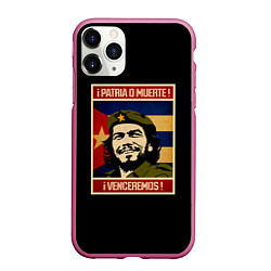 Чехол iPhone 11 Pro матовый Patria o muerte, цвет: 3D-малиновый