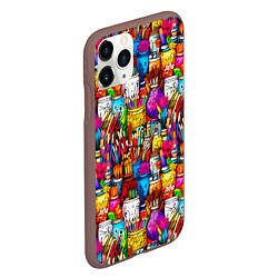 Чехол iPhone 11 Pro матовый Набор художника, цвет: 3D-коричневый — фото 2