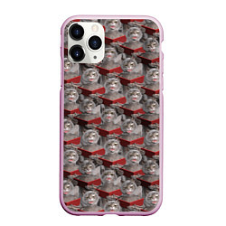 Чехол iPhone 11 Pro матовый Хор котов, цвет: 3D-розовый