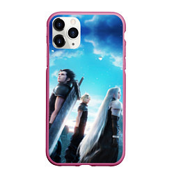 Чехол iPhone 11 Pro матовый Зак Клауд и Сефирот final fantasy 7, цвет: 3D-малиновый