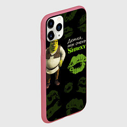Чехол iPhone 11 Pro матовый Shrexy Shrek, цвет: 3D-малиновый — фото 2