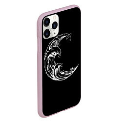 Чехол iPhone 11 Pro матовый Moon wave, цвет: 3D-розовый — фото 2