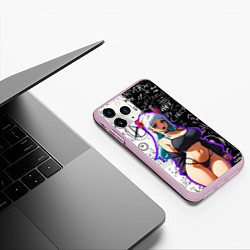 Чехол iPhone 11 Pro матовый Ямато - One Piece, цвет: 3D-розовый — фото 2