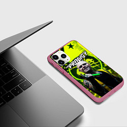 Чехол iPhone 11 Pro матовый The Prodigy Keith Flint, цвет: 3D-малиновый — фото 2