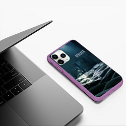 Чехол iPhone 11 Pro матовый STALKER Одиночка призрак, цвет: 3D-фиолетовый — фото 2