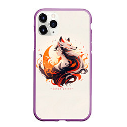 Чехол iPhone 11 Pro матовый Дева оборотень, цвет: 3D-фиолетовый