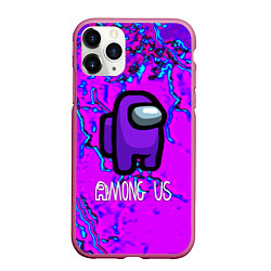 Чехол iPhone 11 Pro матовый Among us storm neon