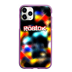 Чехол iPhone 11 Pro матовый Roblox game 2023, цвет: 3D-фиолетовый