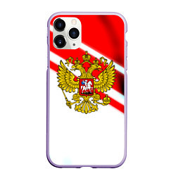 Чехол iPhone 11 Pro матовый Герб РФ спорт