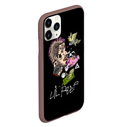 Чехол iPhone 11 Pro матовый Lil Peep рэпер, цвет: 3D-коричневый — фото 2