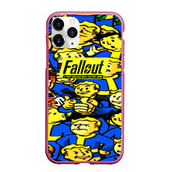 Чехол iPhone 11 Pro матовый Fallout logo game