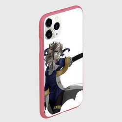 Чехол iPhone 11 Pro матовый Альбедо гео персонаж, цвет: 3D-малиновый — фото 2