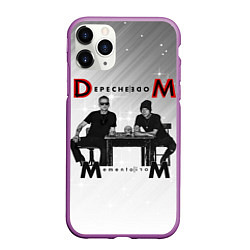 Чехол iPhone 11 Pro матовый Depeche Mode - Mememto Mori Dave and Martin, цвет: 3D-фиолетовый