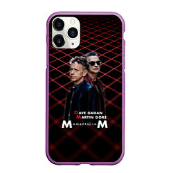 Чехол iPhone 11 Pro матовый Depeche Mode - Dave Martin memento mori tour, цвет: 3D-фиолетовый