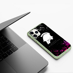 Чехол iPhone 11 Pro матовый Death Stranding game kojima, цвет: 3D-салатовый — фото 2