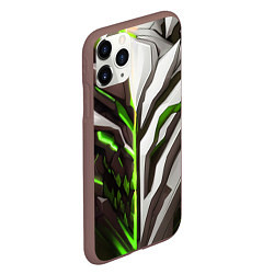 Чехол iPhone 11 Pro матовый Броня адская и райская зелёная, цвет: 3D-коричневый — фото 2
