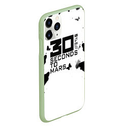 Чехол iPhone 11 Pro матовый 30 Second to mars buterfly, цвет: 3D-салатовый — фото 2
