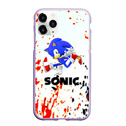 Чехол iPhone 11 Pro матовый Sonic краски абстрактные