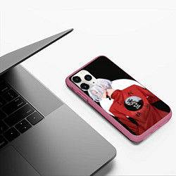 Чехол iPhone 11 Pro матовый Изана Курокава - токийские мстители, цвет: 3D-малиновый — фото 2