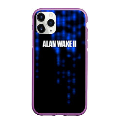 Чехол iPhone 11 Pro матовый Alan Wake 2, цвет: 3D-фиолетовый