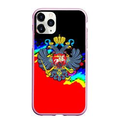 Чехол iPhone 11 Pro матовый Имперская Россия краски, цвет: 3D-розовый