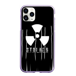 Чехол iPhone 11 Pro матовый Stalker чернобыль, цвет: 3D-светло-сиреневый