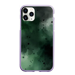 Чехол iPhone 11 Pro матовый Акварелика, цвет: 3D-светло-сиреневый