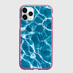 Чехол iPhone 11 Pro матовый Кристально чистая вода, цвет: 3D-малиновый