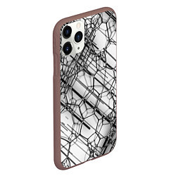 Чехол iPhone 11 Pro матовый Зеркальные узоры, цвет: 3D-коричневый — фото 2