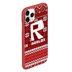 Чехол iPhone 11 Pro матовый Roblox christmas sweater, цвет: 3D-красный — фото 2