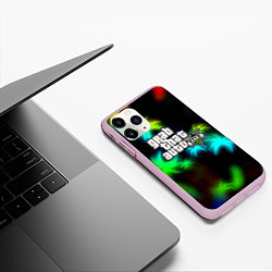 Чехол iPhone 11 Pro матовый GTA 5 tropicano, цвет: 3D-розовый — фото 2