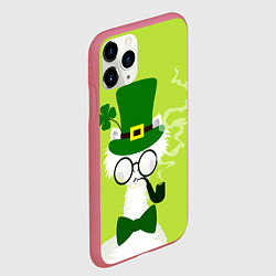 Чехол iPhone 11 Pro матовый Лама - альпака Патрик, цвет: 3D-малиновый — фото 2