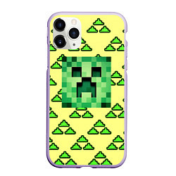 Чехол iPhone 11 Pro матовый Minecraft creeper game