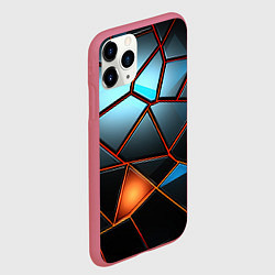 Чехол iPhone 11 Pro матовый Прорыв в пространстве, цвет: 3D-малиновый — фото 2