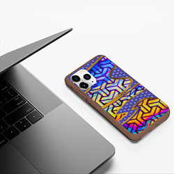 Чехол iPhone 11 Pro матовый Ядовитое кимоно: асаноха в тумане, цвет: 3D-коричневый — фото 2