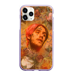 Чехол iPhone 11 Pro матовый Lil Peep розы, цвет: 3D-светло-сиреневый