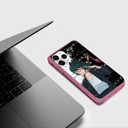 Чехол iPhone 11 Pro матовый Маки дзенин из магической битвы, цвет: 3D-малиновый — фото 2