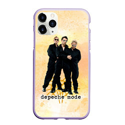 Чехол iPhone 11 Pro матовый Depeche Mode - Universe band, цвет: 3D-светло-сиреневый