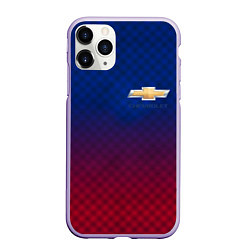 Чехол iPhone 11 Pro матовый Chevrolet carbon gradient